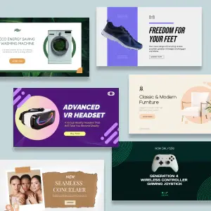 Thousands of customizable AI banner templates