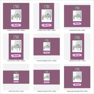 Instantly resize designs for any purpose