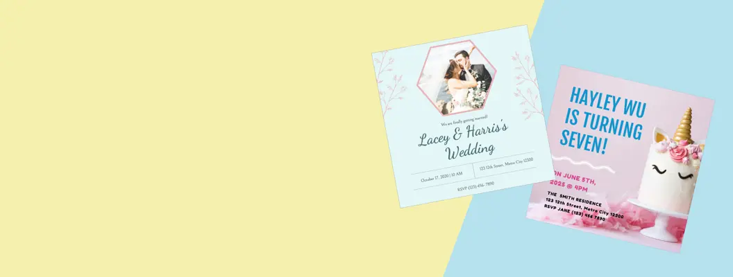 Invitation Card design templates