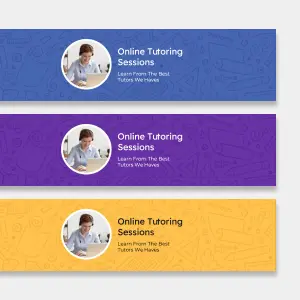 Customizable LinkedIn banner templates with A.I. smart editor